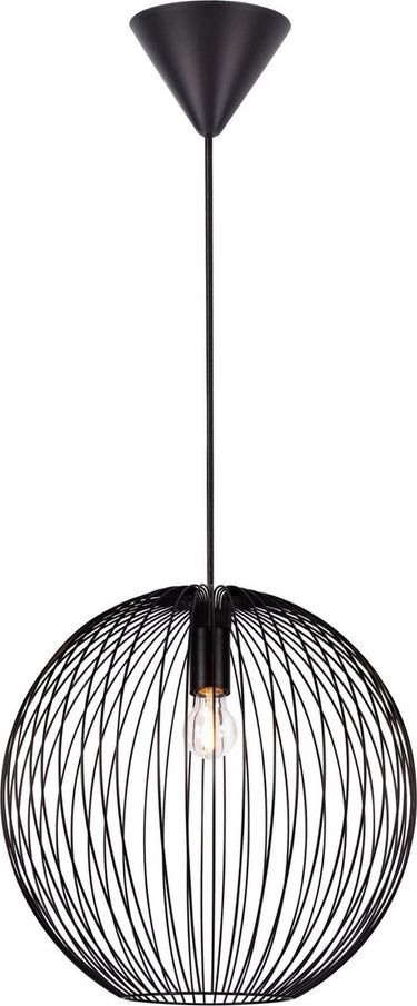 Nordlux beroni 35-hanglamp-e27-metaal-zwart