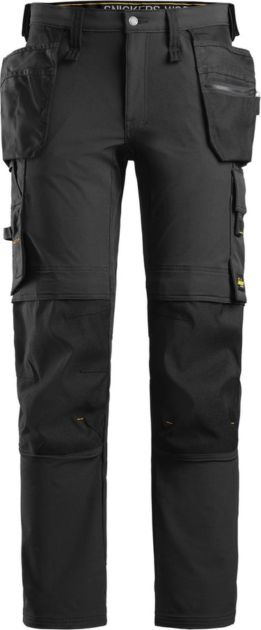 Snickers 6271 full stretch werkbroek met holsterzakken - zwart zwart - 50