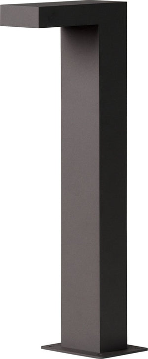 Lucide texas - sokkellamp - led - 1x8w 3000k - ip54 - antraciet