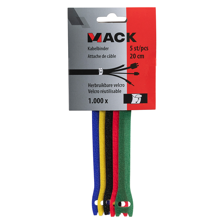 Afbeelding laden in galerijviewer, Mack 1072137 - kabelbinder 5st 12mm 20cm | 5 stuks
