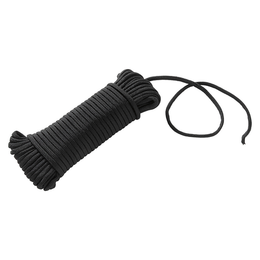 Mack 1072112 - paracord zwart 4mm 15m | 5 stuks