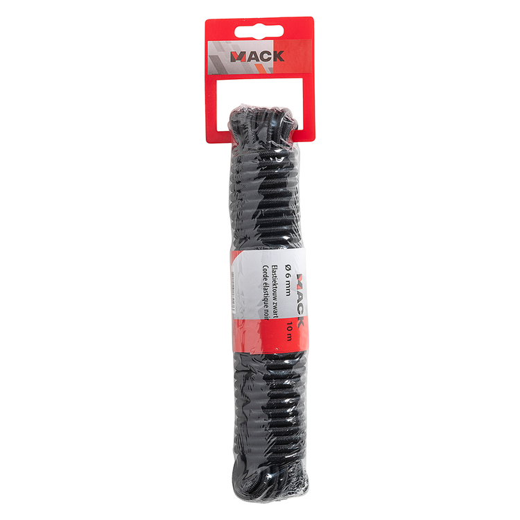 Afbeelding laden in galerijviewer, Mack 1072119 - elastiektouw zwart streng 6mm 10m | 5 stuks
