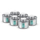 Bolsius gastro heat blikje 6 branduren 4 tray stuks (4 stuks)