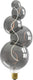 Calex alicante xxl titanium - e27 led lamp - filament lichtbron dimbaar - 4w - warm wit licht