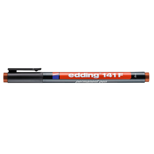 Edding 141f • permanent pen 0.6mm bruin