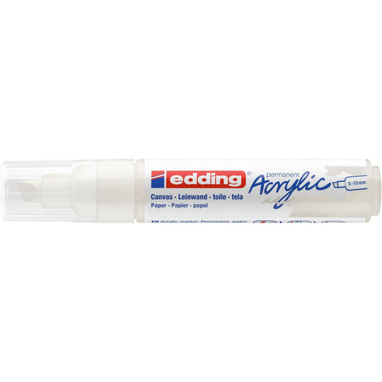 Edding 5000 • acrylmarker breed verkeerswit