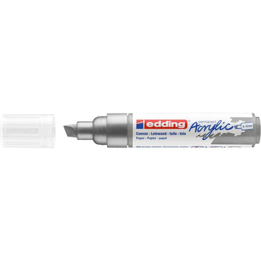 Edding 5000 • acrylmarker breed zilver