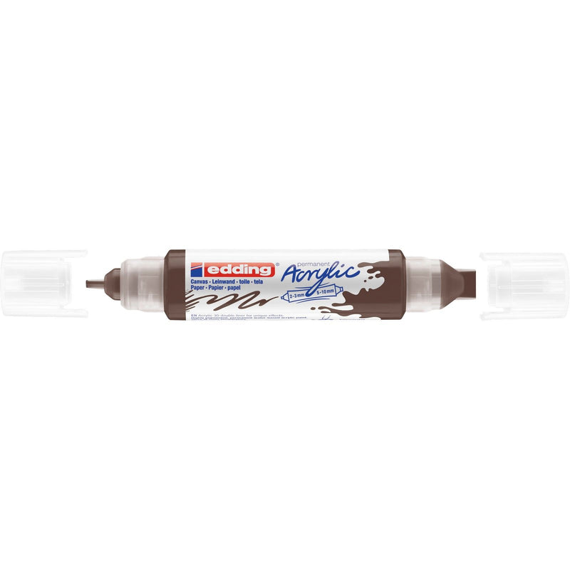 Afbeelding laden in galerijviewer, Edding 5000 • acrylic 3d doubleliner chocoladebruin
