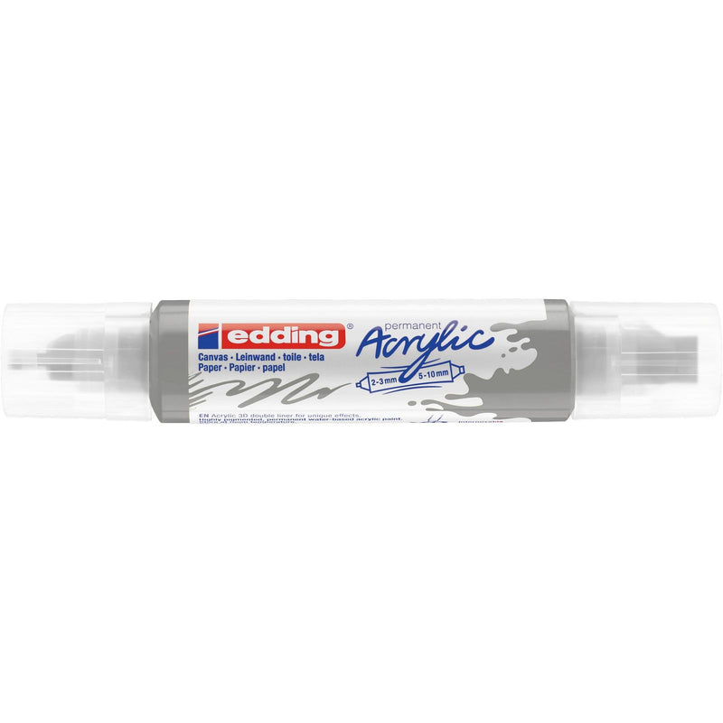 Afbeelding laden in galerijviewer, Edding 5000 • acrylic 3d doubleliner zilver

