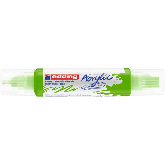 Edding 5000 • acrylic 3d doubleliner geelgroen