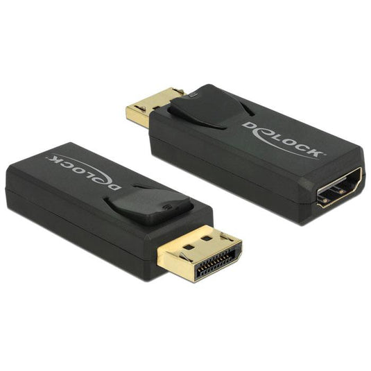 Delock adapter displayport naar hdmi (zwart, 4k)