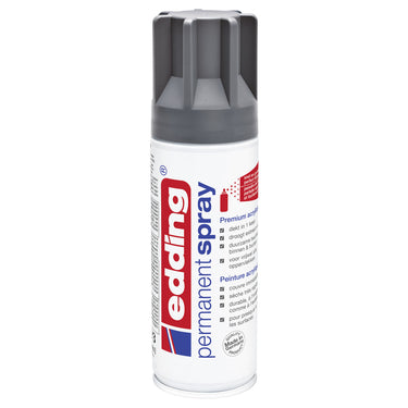 Edding 5200 spuitverf in spuitbus - antraciet mat - 1 stuk - 200 ml verf - direct dekkend – 0,7-1 m2 oppervlak - acrylverf voor het lakken en versieren van glas, metaal, hout, keramiek, kunststof, canvas - permanent spray, verfspray