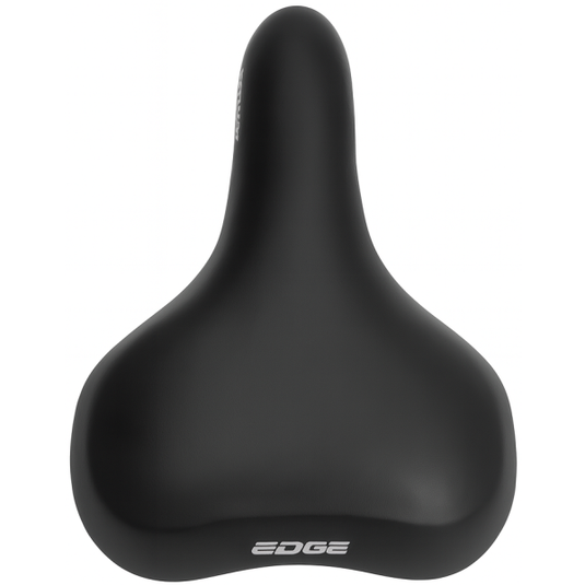 Fietszadel Edge Towny met memory foam - zwart