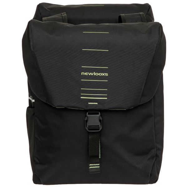 Afbeelding laden in galerijviewer, Newlooxs tas new looxs vigo dubbel | zwart groen | 40l
