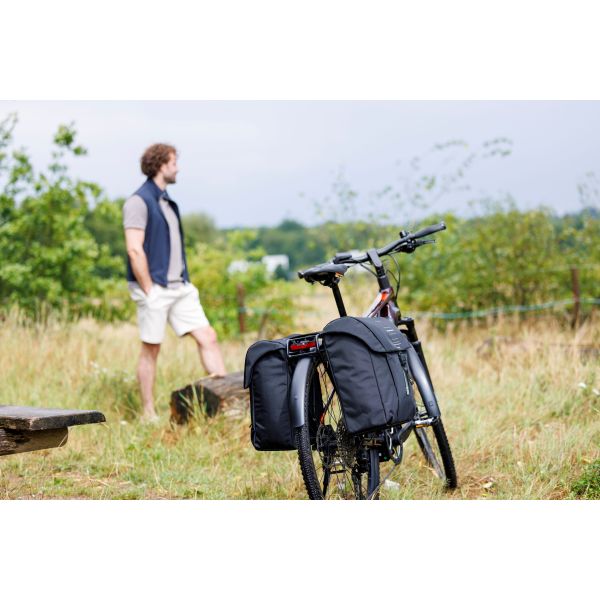 Afbeelding laden in galerijviewer, Newlooxs tas new looxs vigo dubbel | zwart groen | 40l
