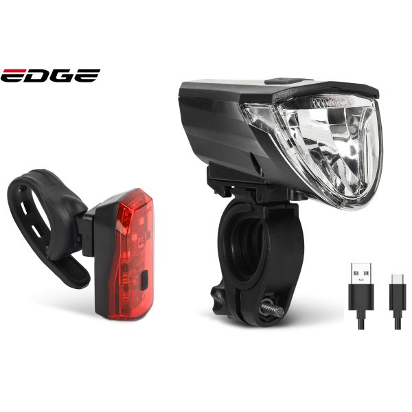 Afbeelding laden in galerijviewer, Edge verlichtingsset razor 60 lux - usb - stvzo gokeurd (incl. remlichtfunctie)
