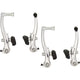 Saccon v-brake set voor en achter aluminium - zilver