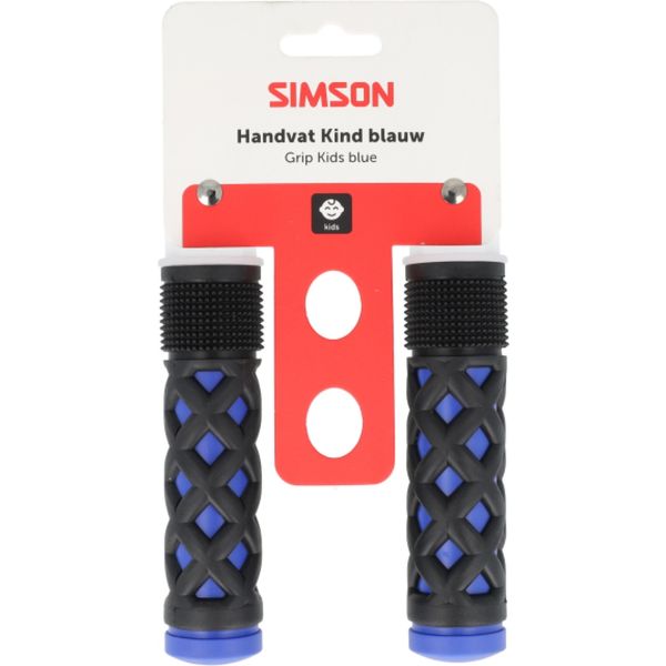 Afbeelding laden in galerijviewer, Simson handvatten kinder blauw-zwart
