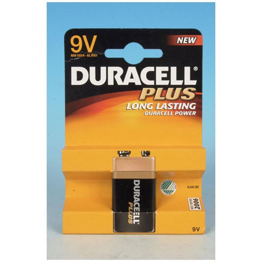 Duracell plus power batterij 9v kaart a 1 stk