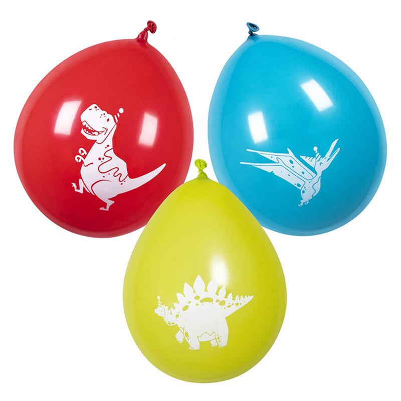 Afbeelding laden in galerijviewer, Boland ballonnen dino party set a 6 stuks ø25cm
