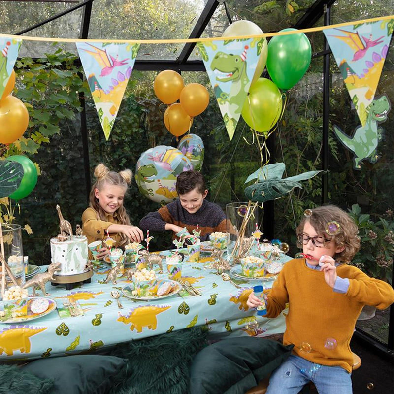 Afbeelding laden in galerijviewer, Boland papieren bekers dino party set a 10 stuks 21cl

