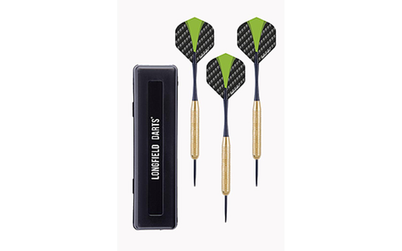 Afbeelding laden in galerijviewer, Longfield darts brass steeltip 22 gram in kunststof etui
