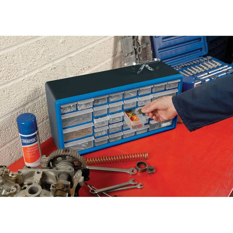Afbeelding laden in galerijviewer, Draper Tools Draper Tools Gereedschapsopbergbox 30 lades blauw 12015
