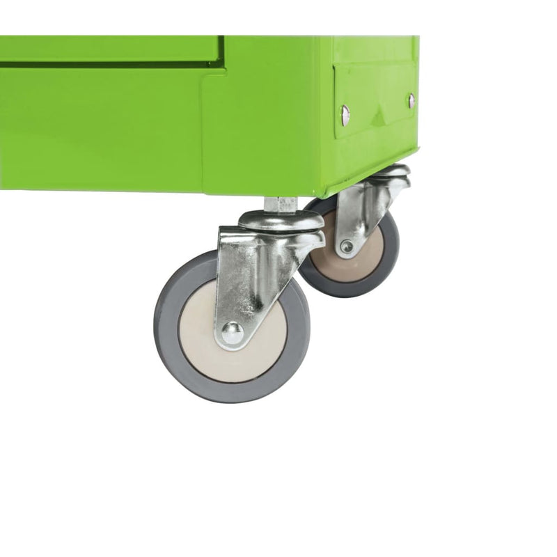 Afbeelding laden in galerijviewer, Draper Tools Draper Tools Rolkast met gereedschapskist 61,6x33x99,8 cm groen

