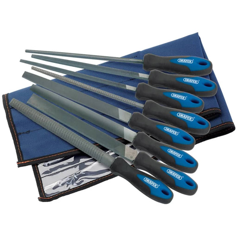 Afbeelding laden in galerijviewer, Draper tools vijlen en raspen set 8-delig 200 mm 44961
