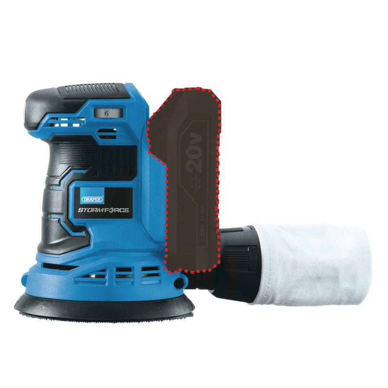 Afbeelding laden in galerijviewer, Draper tools draper tools vlakschuurmachine zonder accu storm 20 v
