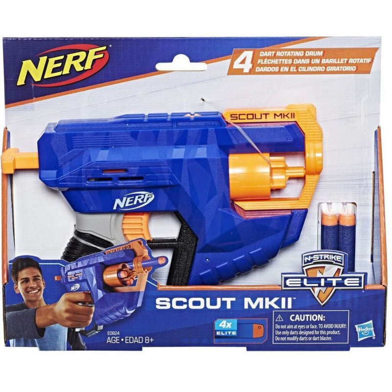Afbeelding laden in galerijviewer, Nerf n-strike elite scout mkii + 4 darts

