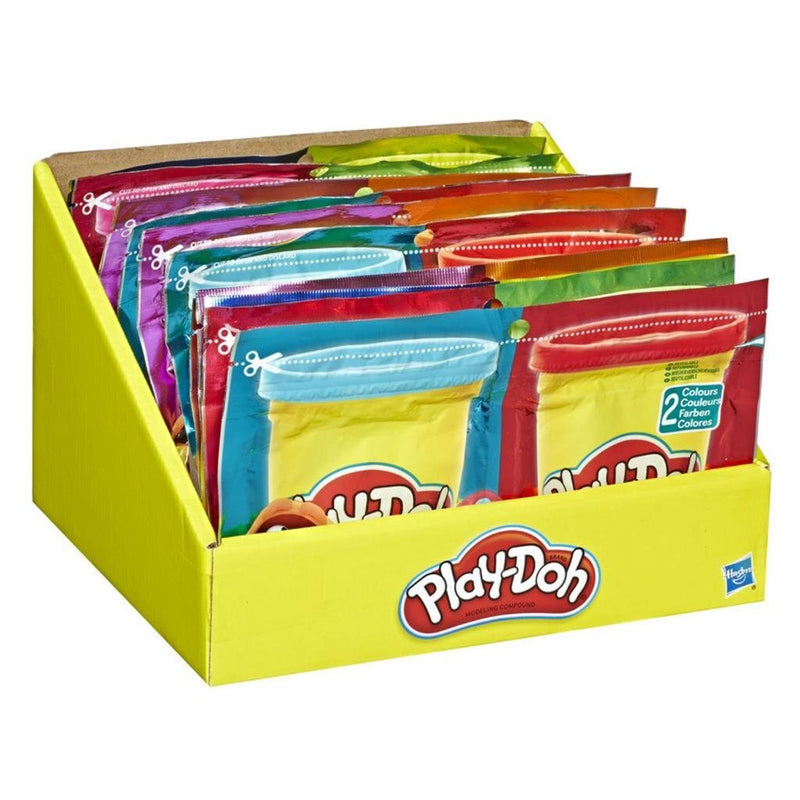 Afbeelding laden in galerijviewer, Play-doh grab and go compound bag + 2 kleuren klei

