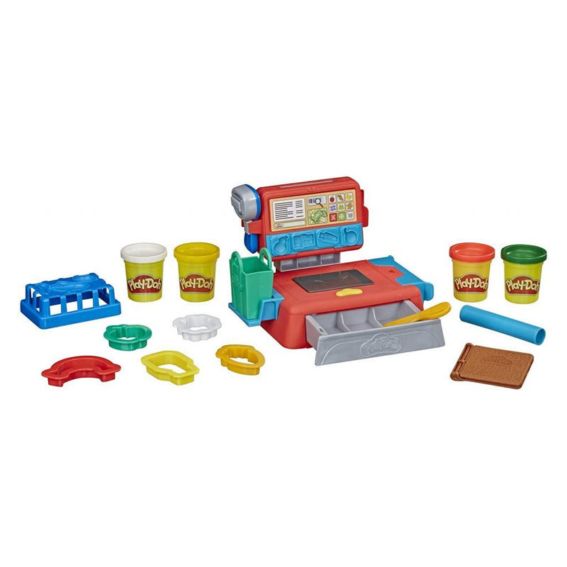 Afbeelding laden in galerijviewer, Play-doh kassa + 4 potjes klei + geluid

