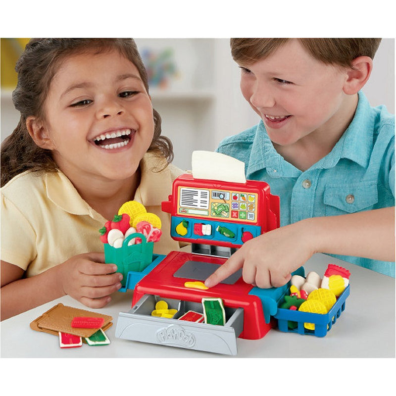 Afbeelding laden in galerijviewer, Play-doh kassa + 4 potjes klei + geluid
