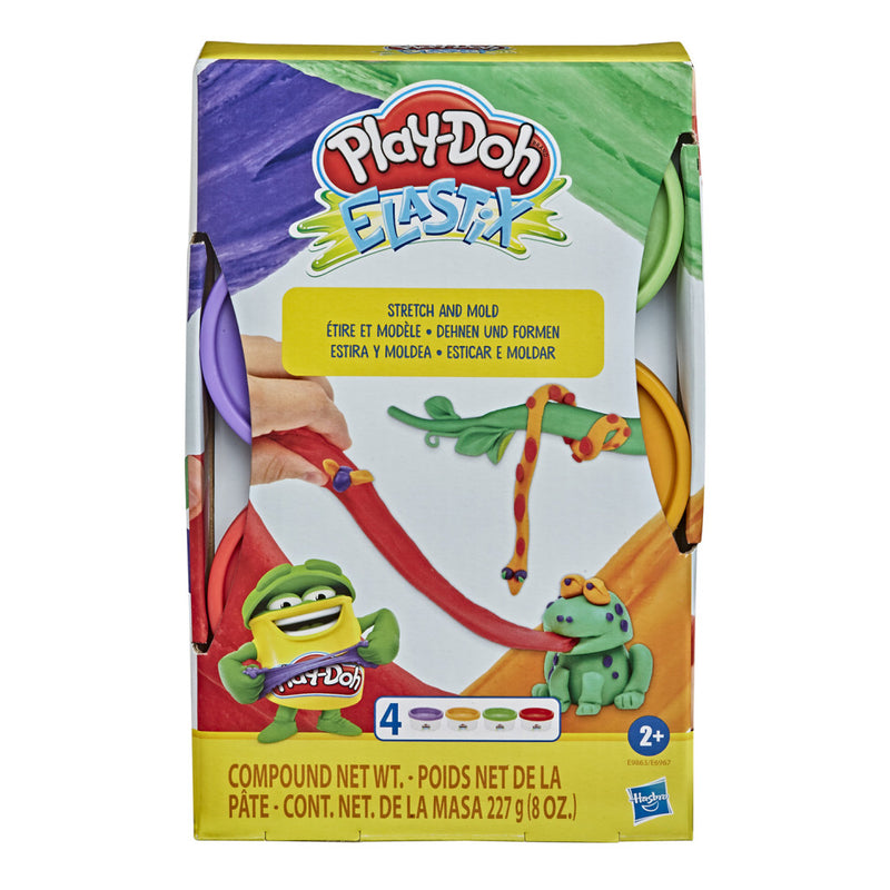 Afbeelding laden in galerijviewer, Play-doh elastix klei 4 potjes
