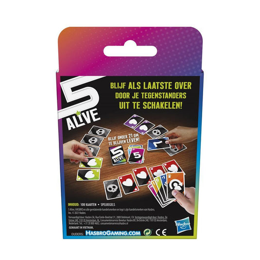 Hasbro gaming 5 alive kaartspel