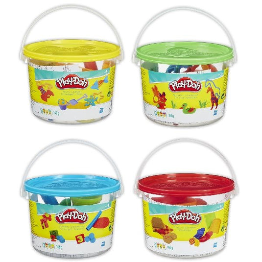 Play-doh mini emmertje met 3 potjes + accessoires