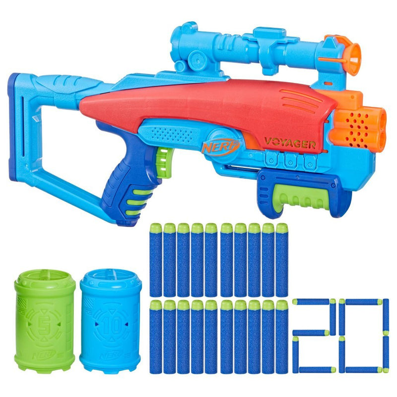 Afbeelding laden in galerijviewer, Nerf junior elite voyage target set + 20 darts
