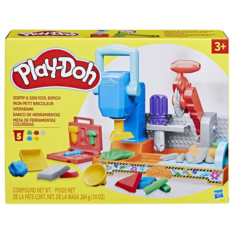 Afbeelding laden in galerijviewer, Hasbro play-doh stempelen en zagen speelset - boetseerklei - kindergereedschap
