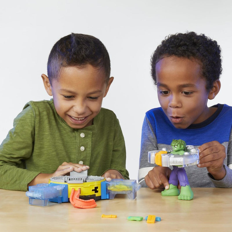 Afbeelding laden in galerijviewer, Play-doh marvel hulk smash squish speelset - 4 kleipotjes
