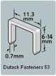 Dutack nieten serie 53 6mm 1000st