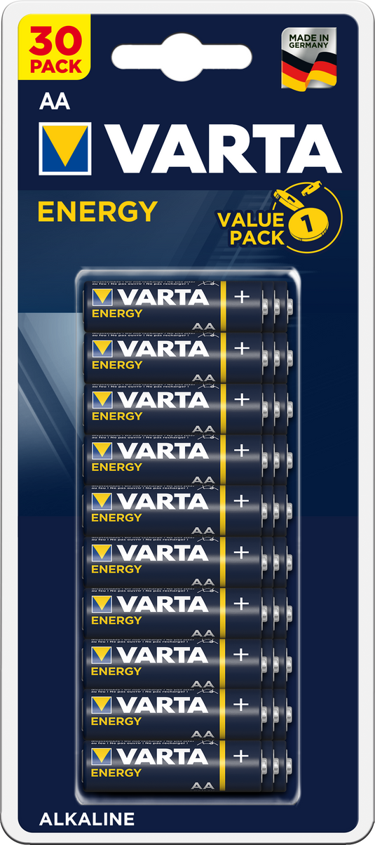 Batterijen energy aa varta 30 stuks