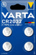 Varta batterij knoopcel 2032 blister (4)