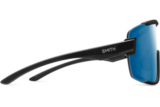 Smith bril wildcat matte black chromapop polarized blue mirror