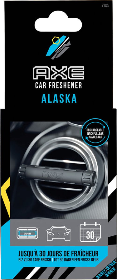 Axe luchtverfrisser alaska aluminium zwart zilver 3-delig