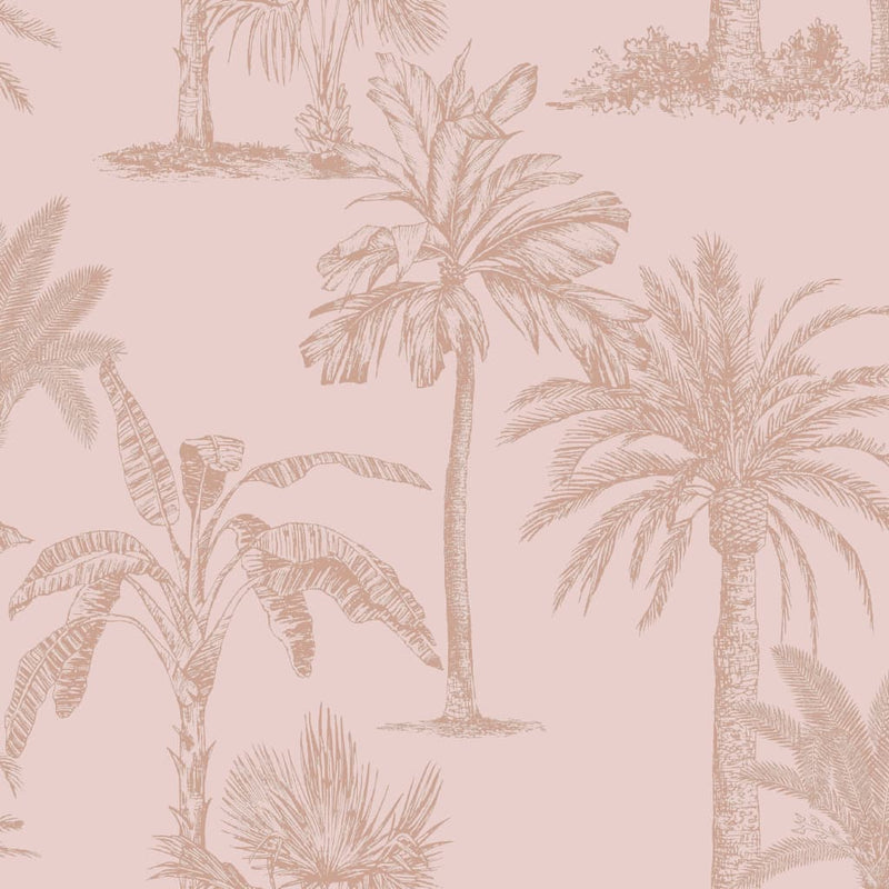 Afbeelding laden in galerijviewer, DUTCH WALLCOVERINGS DUTCH WALLCOVERINGS Behang Tropical Trees roze
