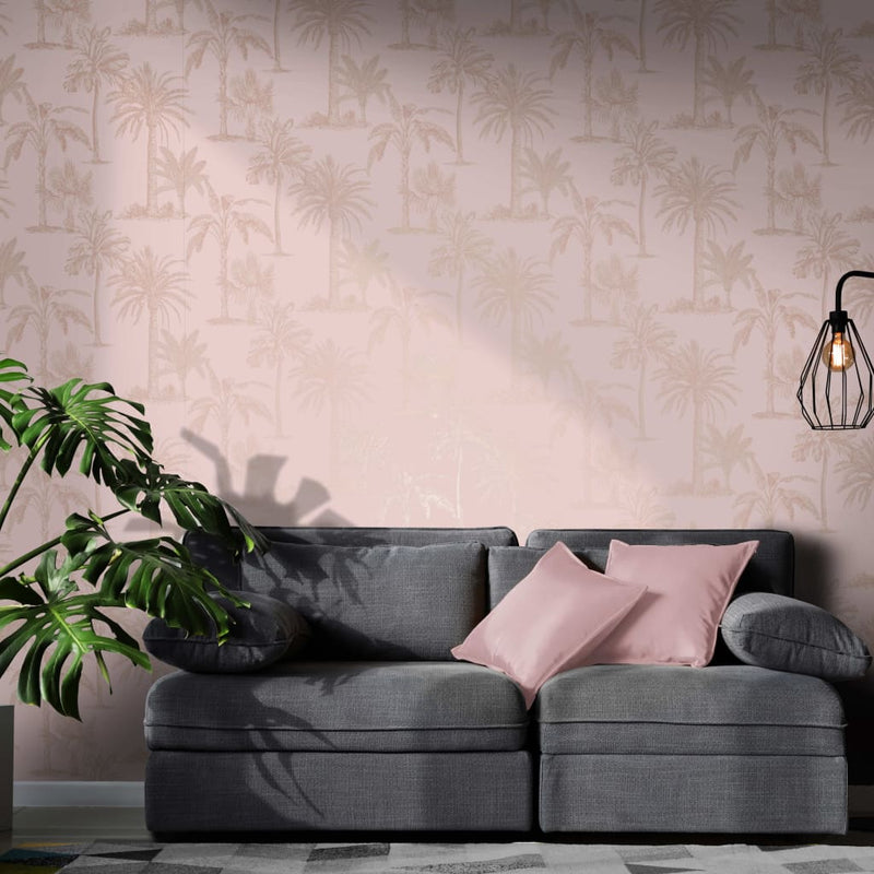 Afbeelding laden in galerijviewer, DUTCH WALLCOVERINGS DUTCH WALLCOVERINGS Behang Tropical Trees roze
