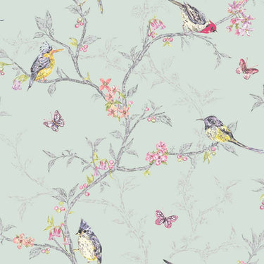 Dutch wallcoverings behang phoebe mintkleurig