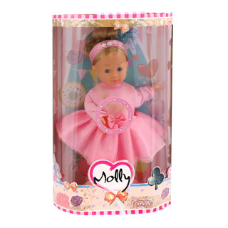 Afbeelding laden in galerijviewer, Ottosimon dansende pop molly 40 cm met muziek en liedjes speelgoed.
