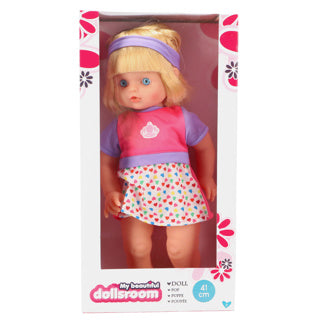 Afbeelding laden in galerijviewer, My beautiful dolls room pop 41cm met haar
